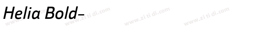Helia Bold字体转换